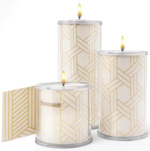 Decorative Candle Holder Set of 3 H...
