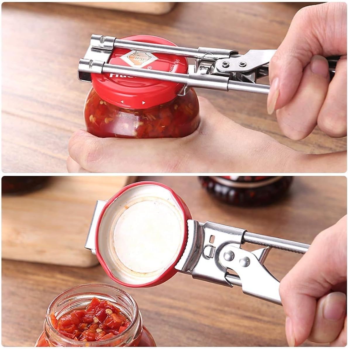 zengxiaoyun® Master Jar & Bottle Opener, Adjustable Multifunctional Stainless Steel Can Opener Jar Lid Gripper, Manual,Kitchen Accessories - Image 7