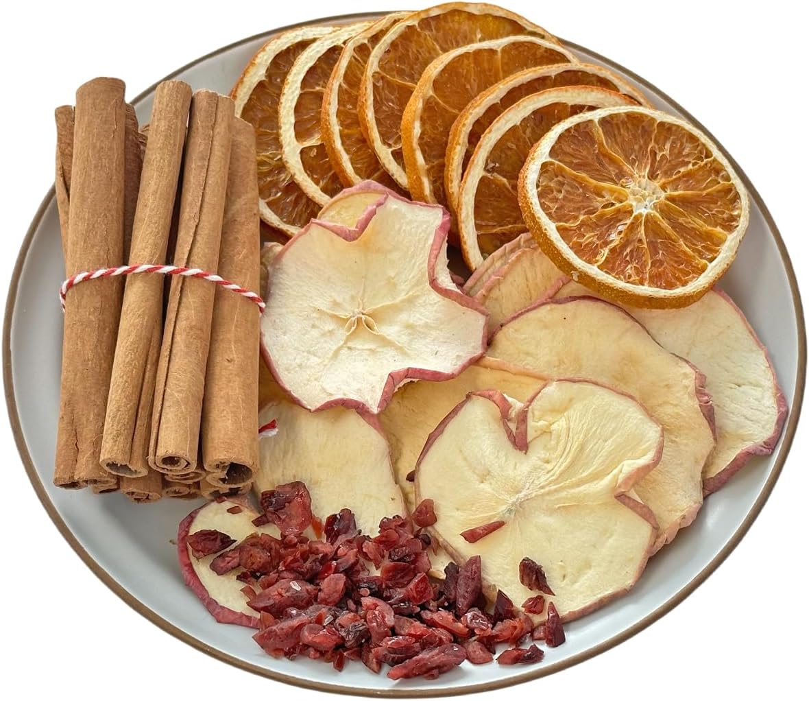 Christmas Potpourri Simmering, Holiday Cheer Stovetop Potpourri with Apple, Orange, Cranberry and Cinnamon, Dried Fruits Fragrance Bowl Filler, Perfect Christmas Blend House Warming/Thank You Gift