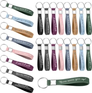 Fumete 24 Pcs Inspirational Keychai...