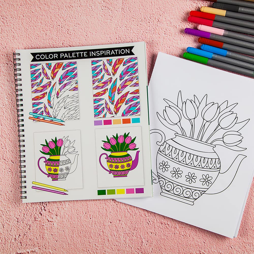 Large Print Easy Color & Frame - Calm (Stress Free Coloring Book) - Image 6
