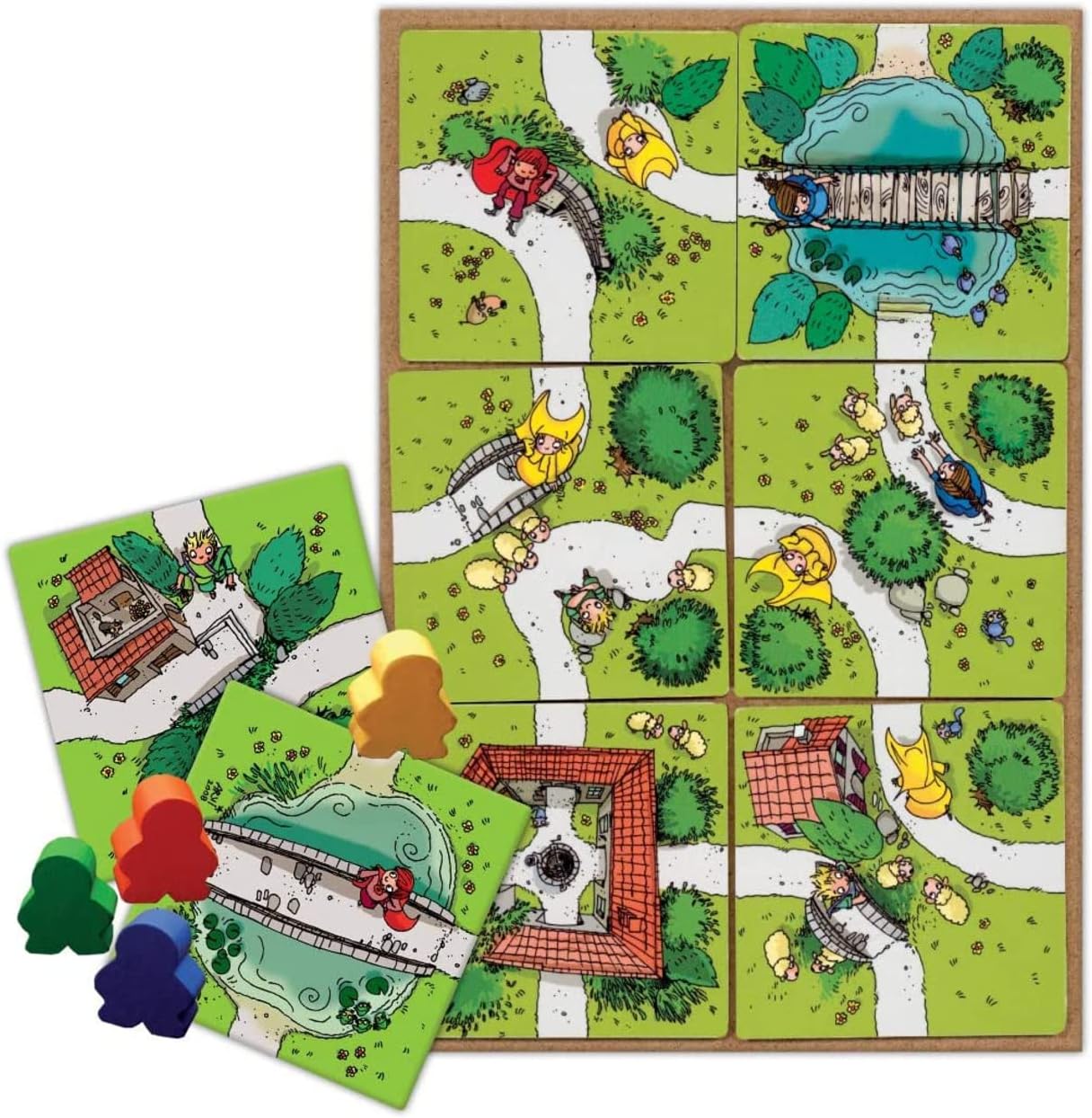 Asmodee My First Carcassonne Board Game - Medieval Strategy Game with Colorful Tile Placement, Family Fun for Kids & Adults, Ages 4+, 2-4 Players, 30 Minute Playtime - Image 3