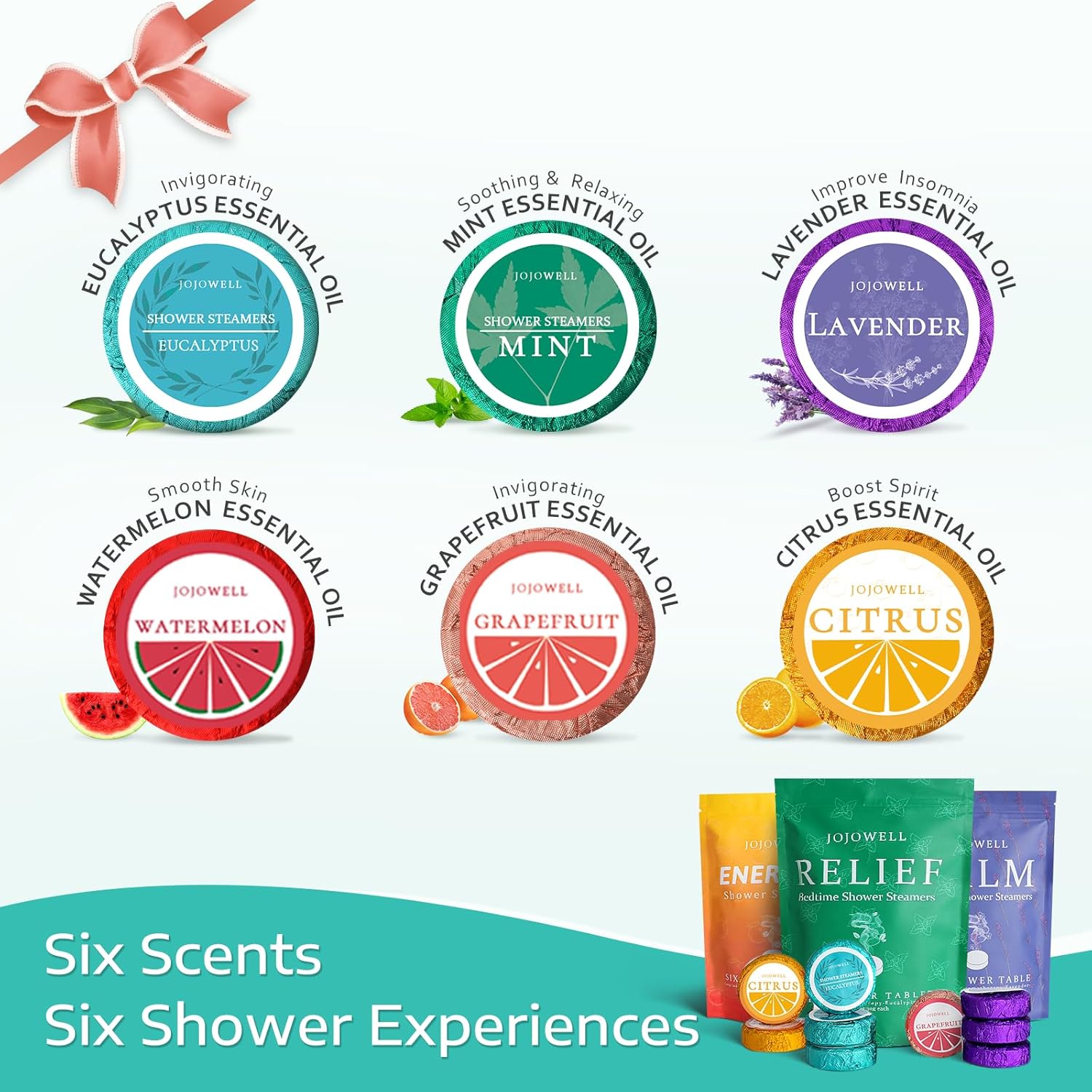 Shower Steamers Aromatherapy - 18 Pack Birthday Gifts for Women, Men, Self Care with Natural Essential Oils Relaxation Home SPA, Easter Basket Stuffers for Adults Teens, Mothers Day Gifts - Image 5