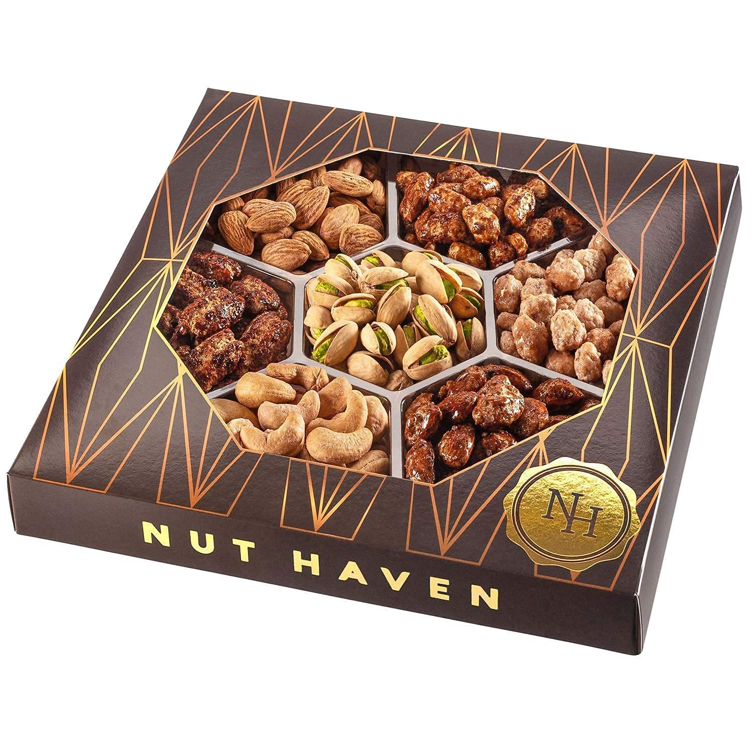 Holiday Nuts Gift Basket - Assortment of Sweet & Roasted Salted Gourmet Nuts - Food Gift Box for Him, Husband, Christmas, Fathers Day, Mothers Day, Sympathy, Family, Men & Women - Image 2