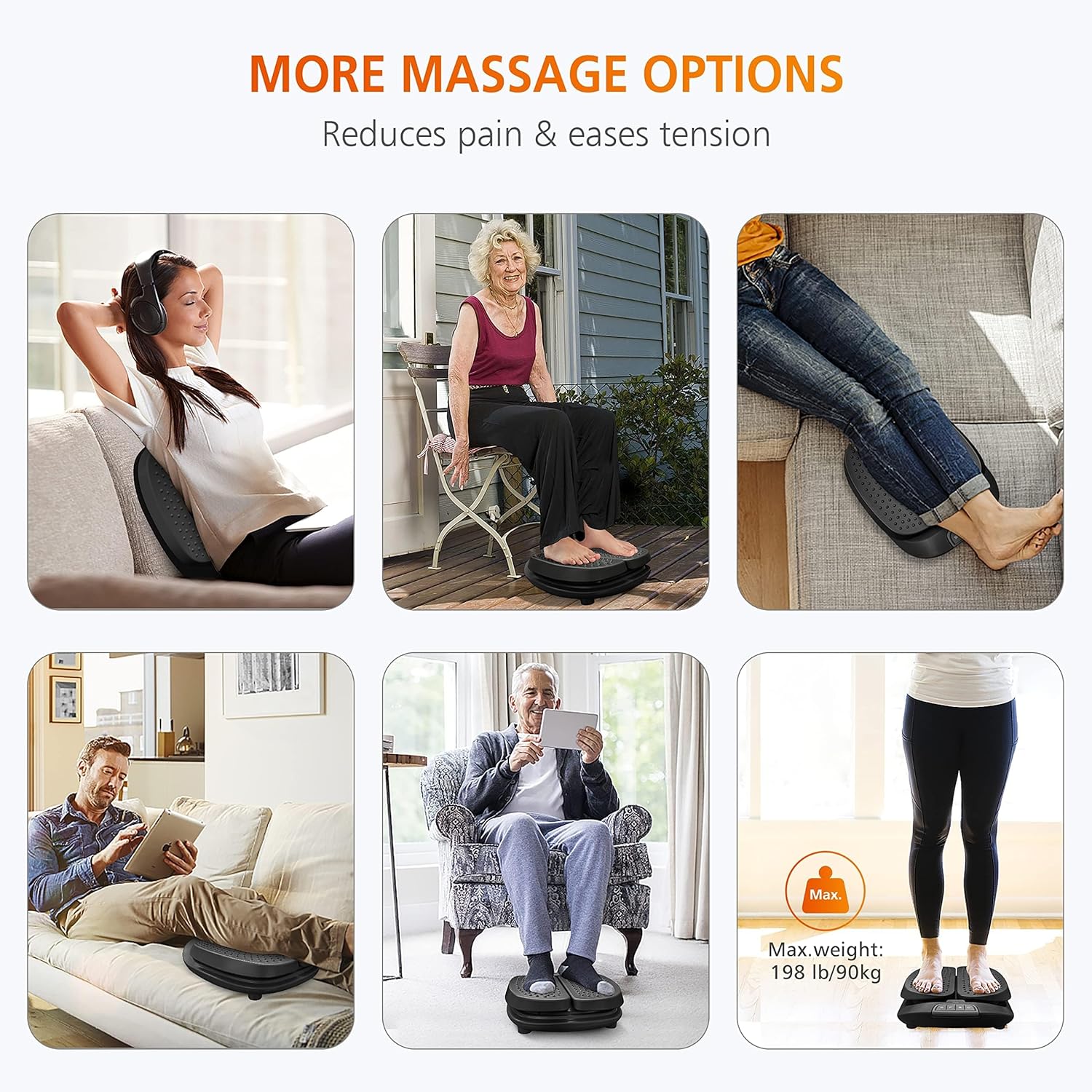 Snailax Foot Massager Machine with Heat,Remote Control, Adjustable Vibration Feet Massager Machine Increased Blood Circulation,Plantar Fasciitis, Stress (Black) - Image 4
