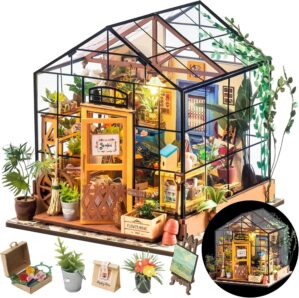 Rolife DIY Miniature Greenhouse Kit...