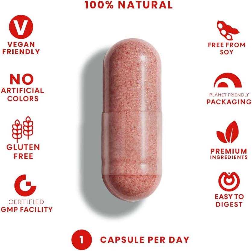 FeelGood Superfoods Vita Fruits and Veggies Capsules - 25 Superfood Ingredients, Fruit and Vegetable Multivitamin, 60 Count - for Men and Women - Vitamins A, C, D, E, B and Zinc - Image 4