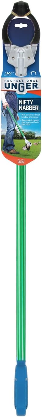 Unger Professional 36” Nifty Nabber, Reacher Grabber Tool, Trash Picker Upper, Built-In Magnet and Ergonomic Grip, Outdoor Claw Pickup for Yard Clean Up, Reaching Assist for Seniors - Image 11