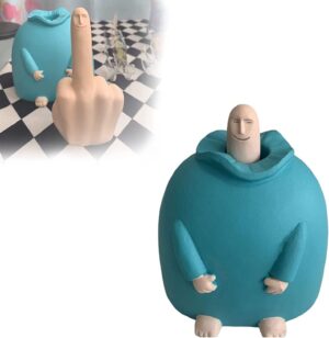 Funny Smiling Middle Finger Statue ...