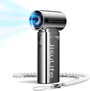 JISULIFE Portable Handheld Fan Life...