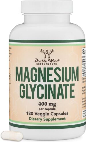 Magnesium Glycinate 400mg | 180 Cap...