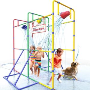 Backyard Waterpark with Splash Whee...