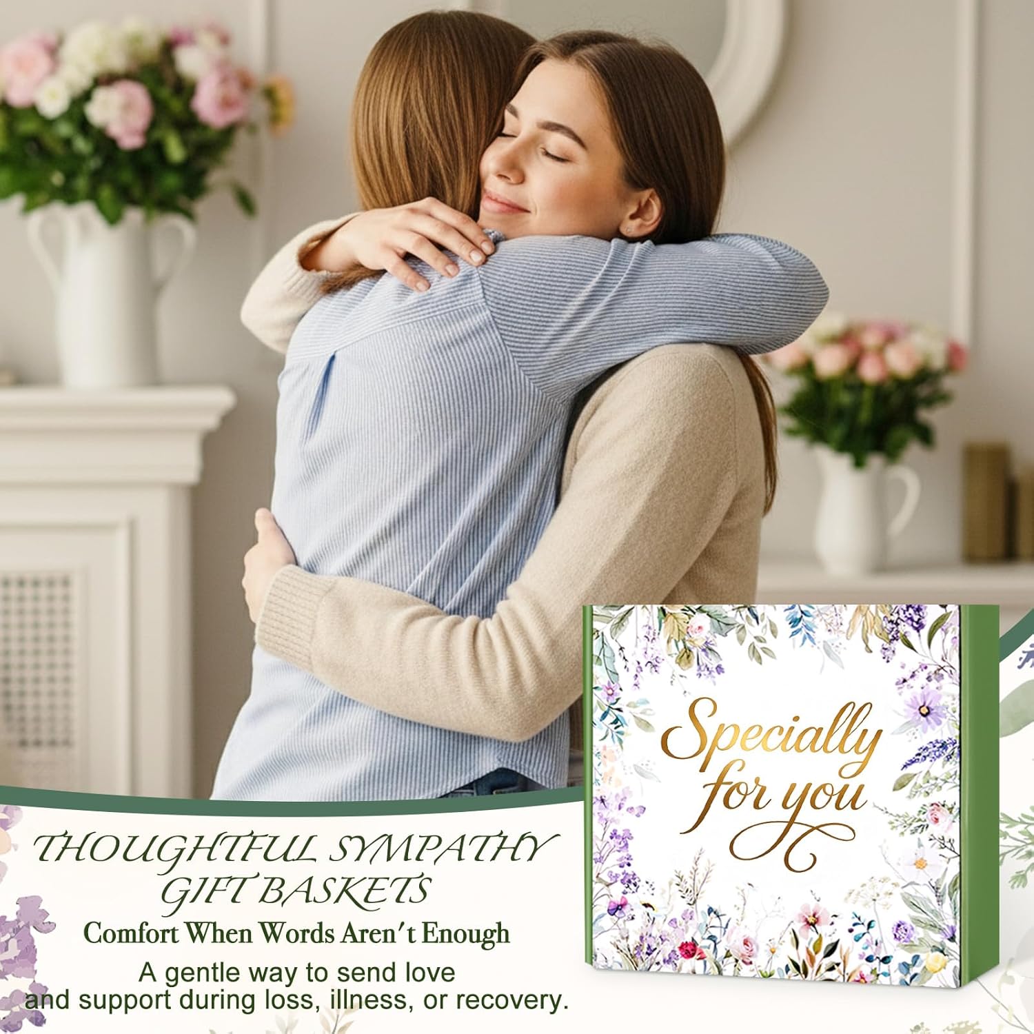 Birthday Gifts for Women Spa Care Package, Mothers Day Gifts for Mom Wife Grandma, Get Well Soon Gift Baskets Thinking of You Sympathy Gift Box for Her Wife Girlfriend Sister Grandma - Image 9