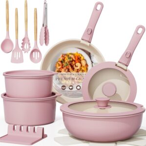 Astercook 21 Pcs Pots and Pans Non ...