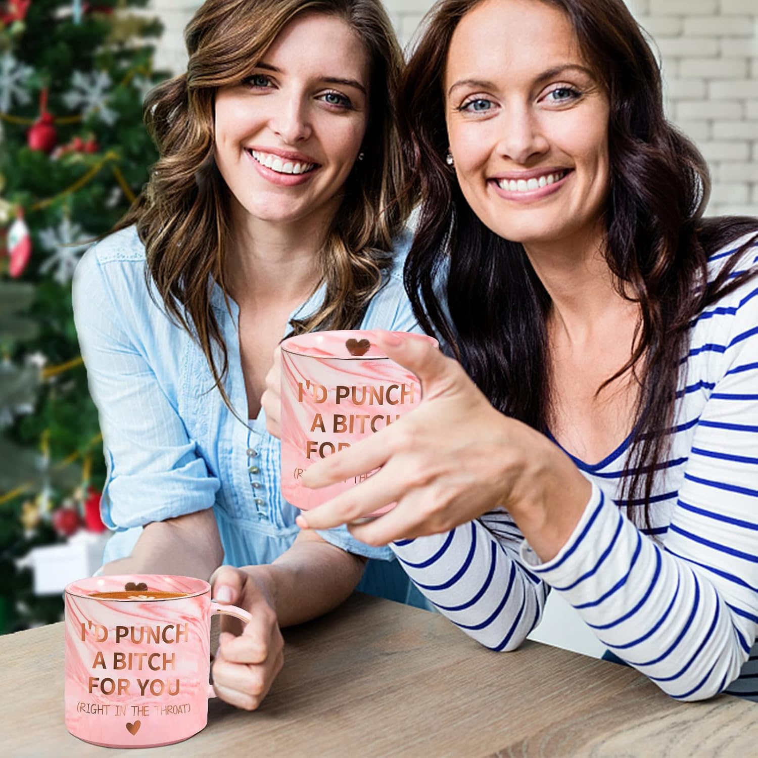 Mothers Day Gifts for Mom Wife from Daughter Son, Birthday Gifts for Women Her Girlfriend Sisters Friends, 12 OZ Funny Coffee Mug, Valentines Galentines Day Christmas Stocking Stuffers - Image 4