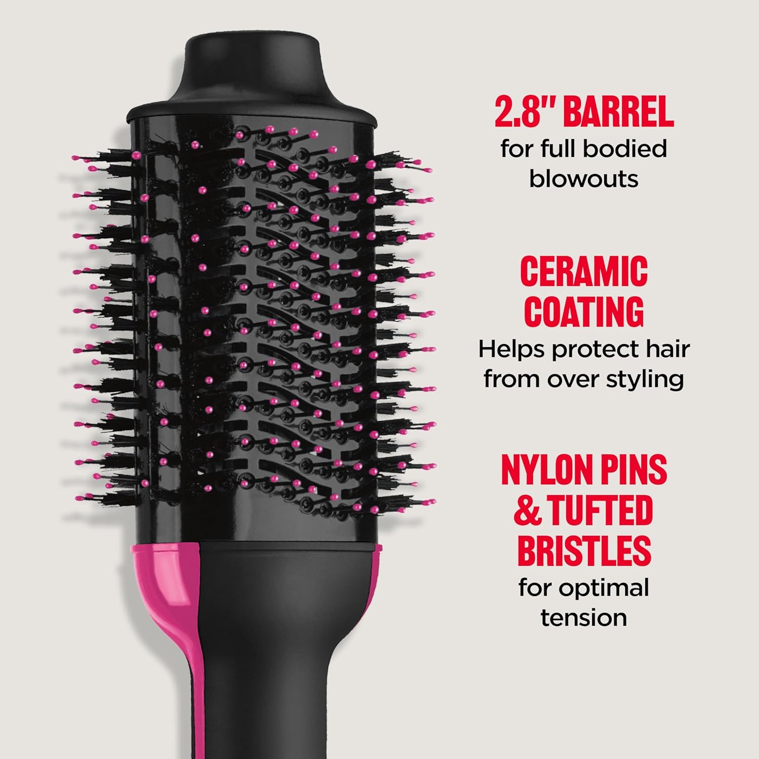 REVLON One-Step Volumizer Hair Dryer and Styler – Easy Salon-Style Blowouts – Less Frizz, More Shine, and Reduced Heat Damage, for All Hair Types and Lengths (Black) - Image 5