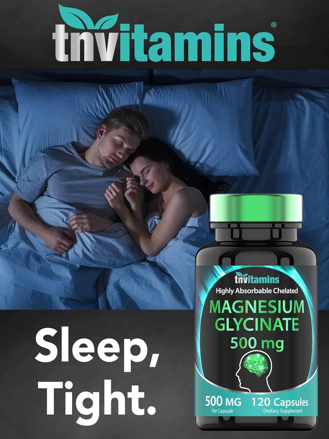 Magnesium Glycinate 500mg Per Capsule - 120 Count | 4 Month Supply! | Pure Chelated Magnesium Supplement for Sleep, Calm, Nerve, Joint, & Bone Support* | AKA Magnesium Bisgycinate | Non-GMO - Image 6