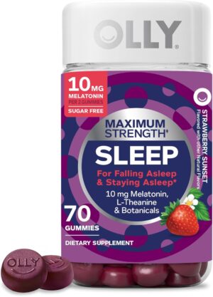 OLLY Max Strength Sleep Gummy, 10mg...