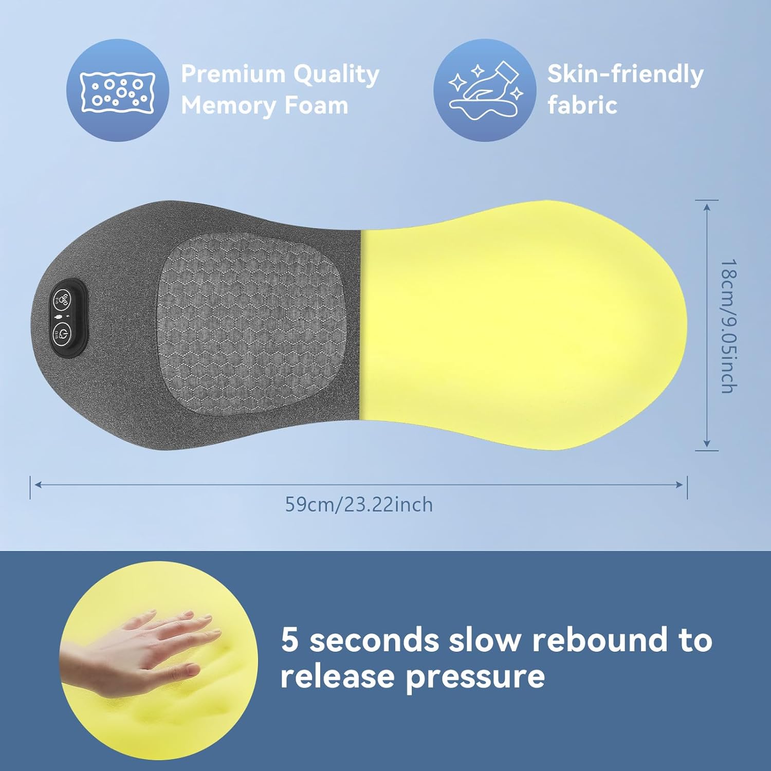 3 in 1 Lower Back Massager - Electric Lumbar with Heat, Vibration Massager, Airbag Traction,Lumbar Support Pillow for Lower Back Pain Relief,Deep Tissue Relaxation FSA Eligible/HSA Eligible - Image 6