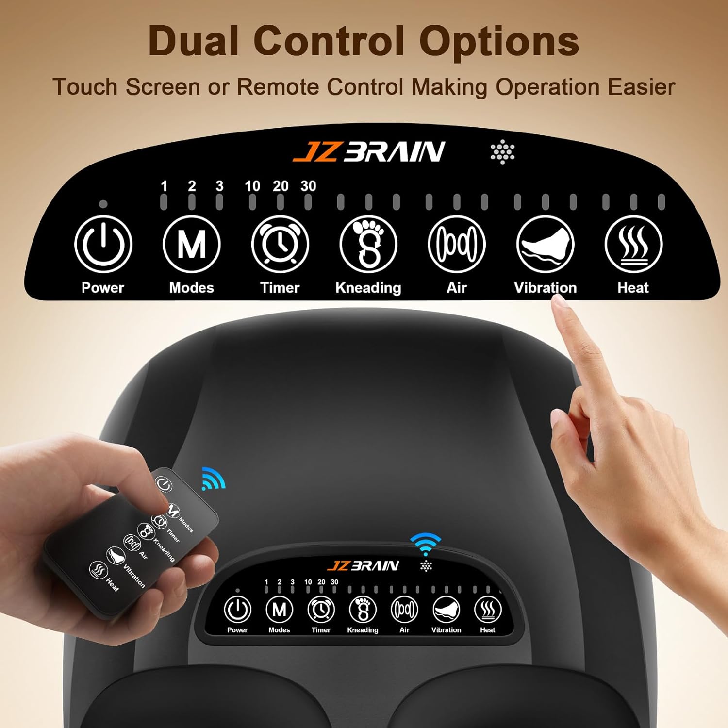 Shiatsu Foot Massager Machine with Heat : Deep Kneading Foot Massager with Vibration & Compression for Plantar Fasciitis & Neuropathy - Relax for Home Office Use - Image 3