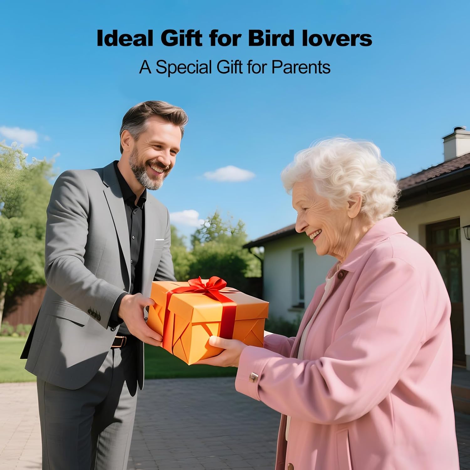 Bird Feeder with Camera,FHD Live View Video,Smart WiFi Bird Feeder Camera with Solar Panel,AI Birds Identification,IP65 Waterproof Birds House with Cam,Instant Arrival Alerts,Ideal Gift for Fathers - Image 8