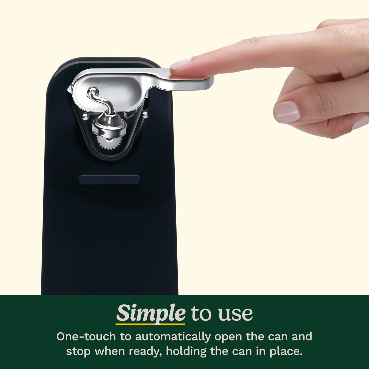 Cuisinart Can Opener with One-Touch Operation, Electric Can Opener for Kitchen Including Magnetic Lid Holder, Automatic Can Opener with Easy Clean Design and Nonslip Base, Black, CCO-50BKN - Image 3