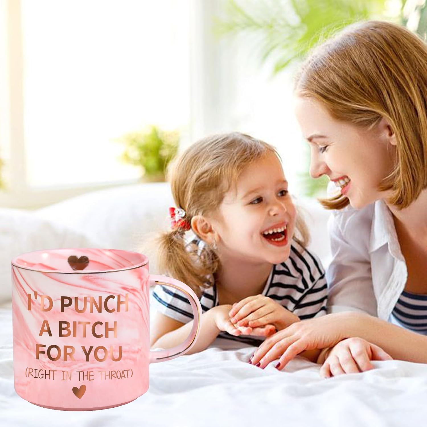 Mothers Day Gifts for Mom Wife from Daughter Son, Birthday Gifts for Women Her Girlfriend Sisters Friends, 12 OZ Funny Coffee Mug, Valentines Galentines Day Christmas Stocking Stuffers - Image 3