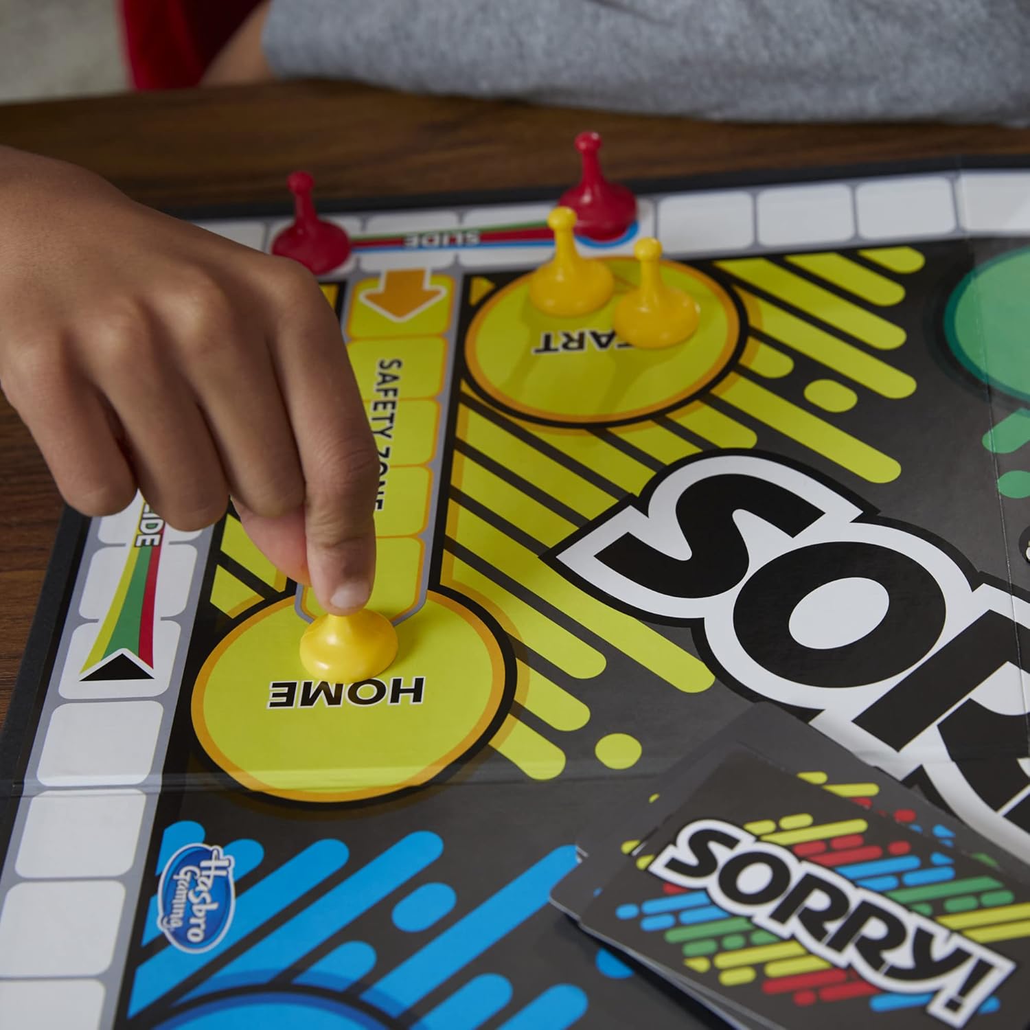 Sorry! Board Game for Kids Ages 6 and Up; Classic Hasbro Board Game; Each Player Gets 4 Pawns; Family Game - Image 5