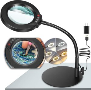 10X Magnifying Glass with Light and...