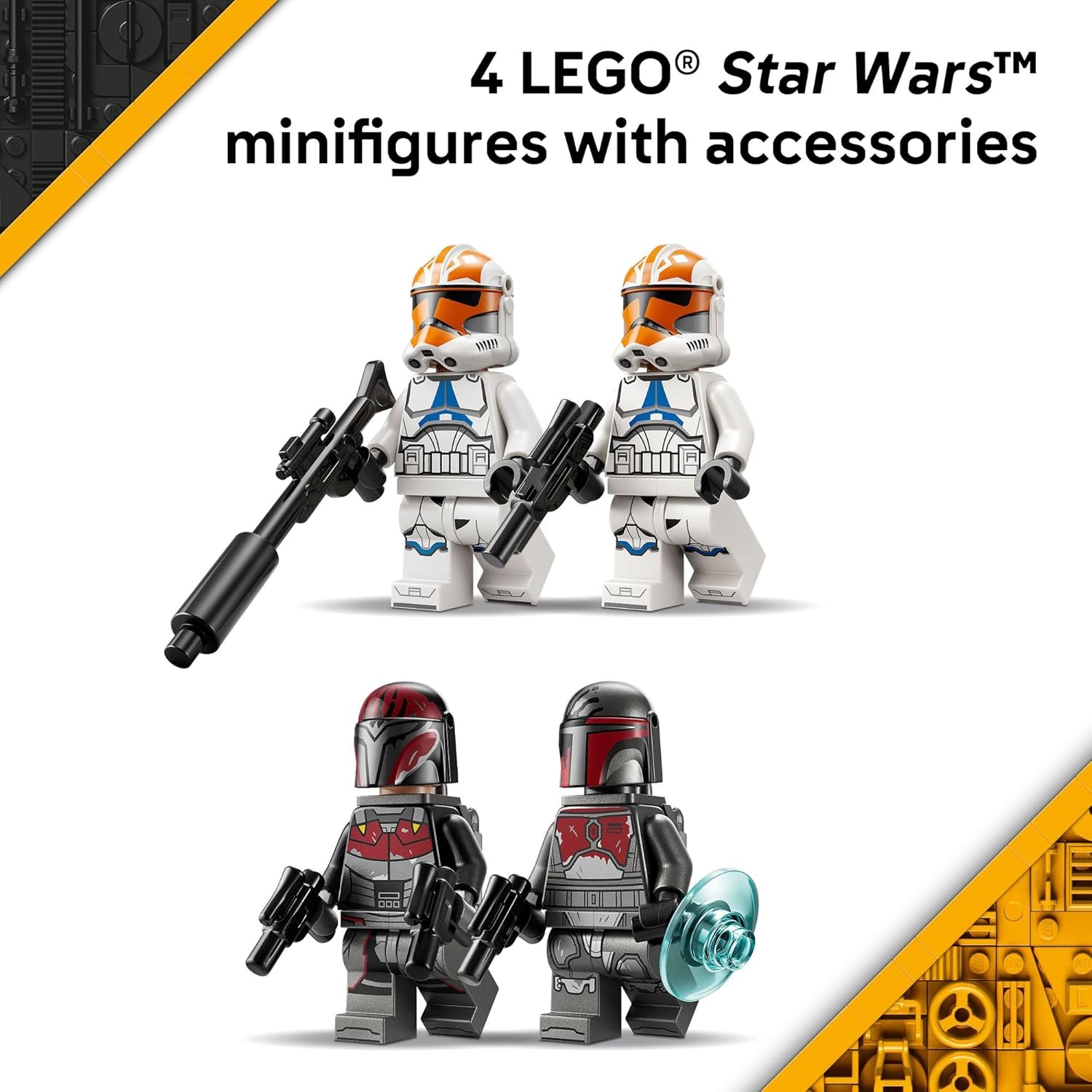 LEGO Star Wars Siege of Mandalore Battle Pack Building Toy for Boys & Girls - The Mandalorian Pretend Play Set W/4 Character Minifigures for Kids & Fans, Ages 6+ - Gift Idea for Birthdays - 75449 - Image 5
