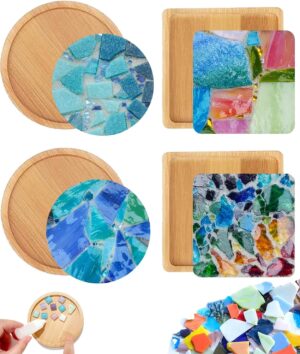 4 Sets DIY Mosaic Kits for Adults w...
