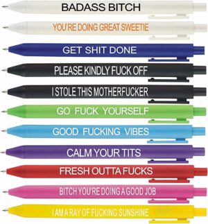 11Pcs Funny Adult Ballpoint Pen Set...