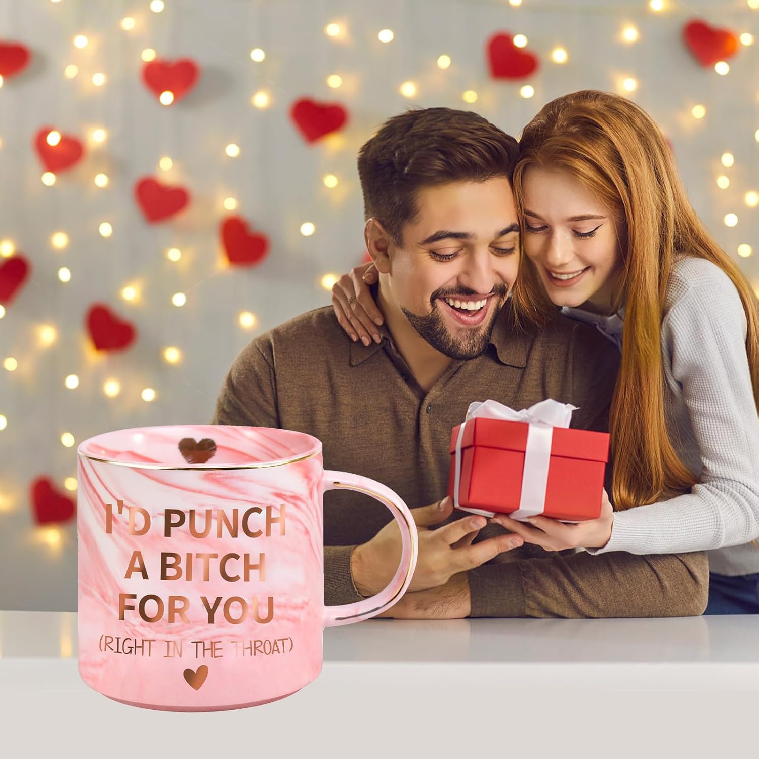 Mothers Day Gifts for Mom Wife from Daughter Son, Birthday Gifts for Women Her Girlfriend Sisters Friends, 12 OZ Funny Coffee Mug, Valentines Galentines Day Christmas Stocking Stuffers - Image 7