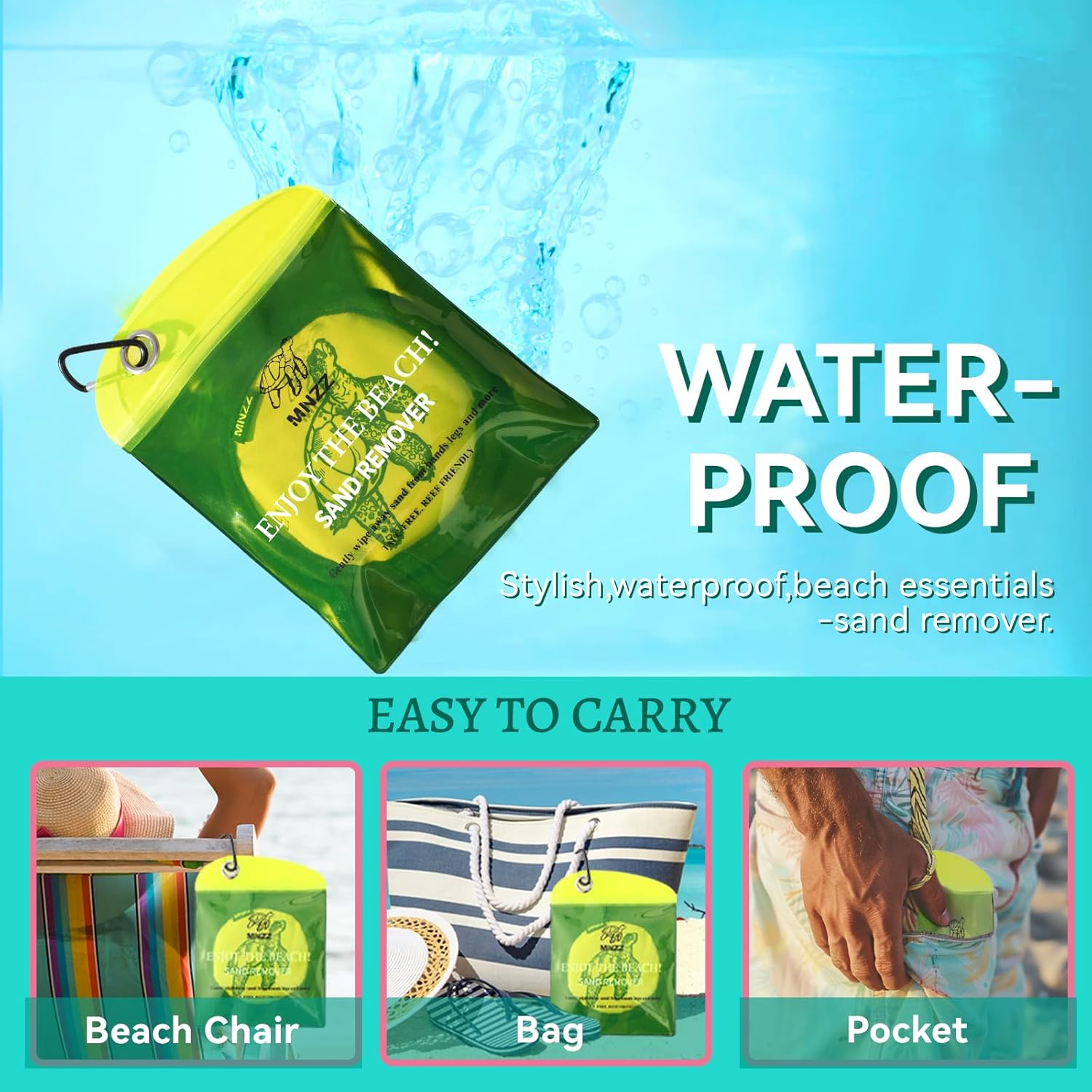 Beach Sand Remover Sand Eraser Wipe Mitt Family Kids Women 2026 Summer Beach Towels Vacation Essentials Mexico Costa Rica Trip Must Haves Hawaii Honeymoon Accessories Alaska Cruise Ship Gear 1Pcs - Image 4