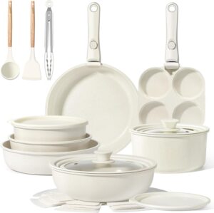 GiPP Ceramic Pots and Pans Set Non ...