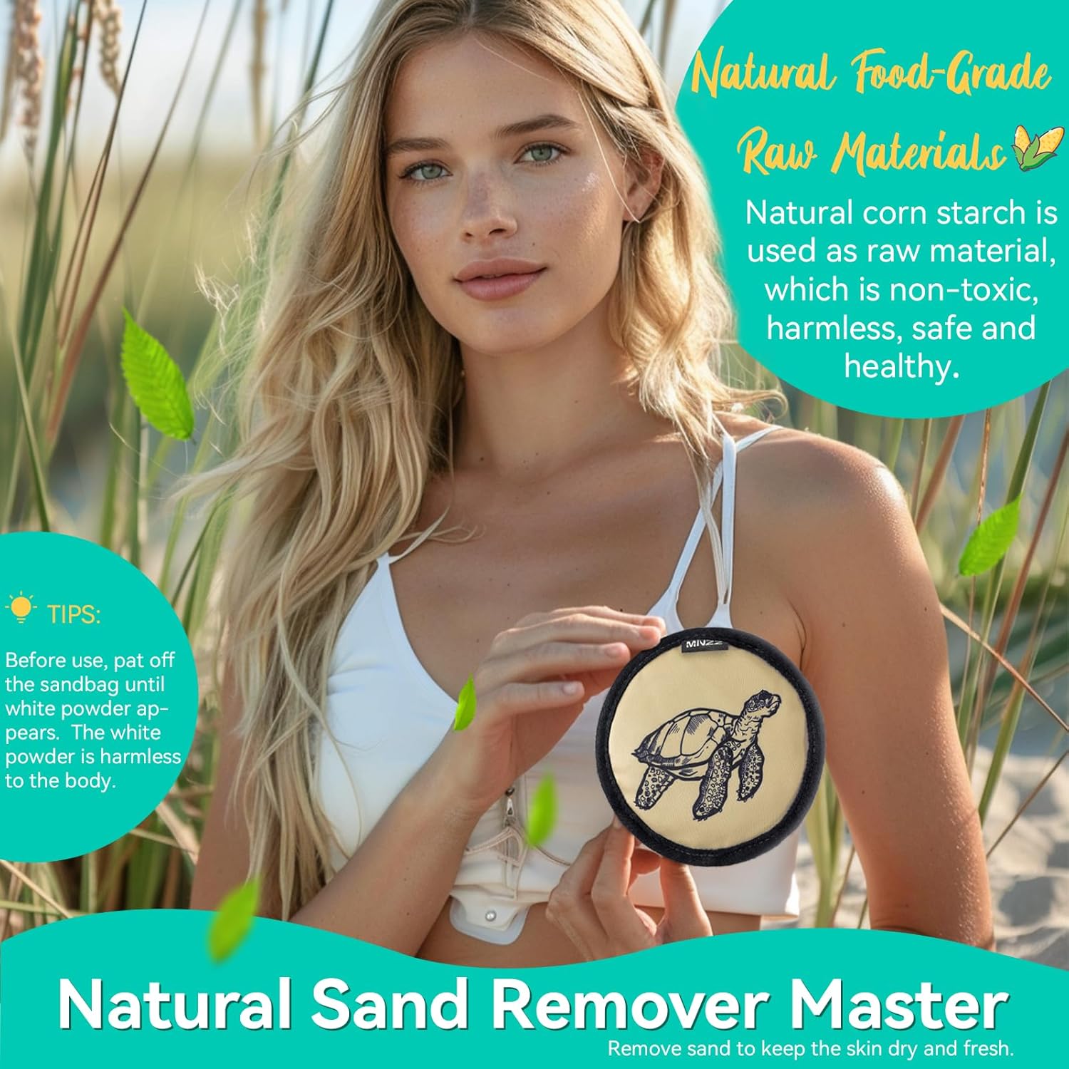 Beach Sand Remover Sand Eraser Wipe Mitt Family Kids Women 2026 Summer Beach Towels Vacation Essentials Mexico Costa Rica Trip Must Haves Hawaii Honeymoon Accessories Alaska Cruise Ship Gear 1Pcs - Image 3
