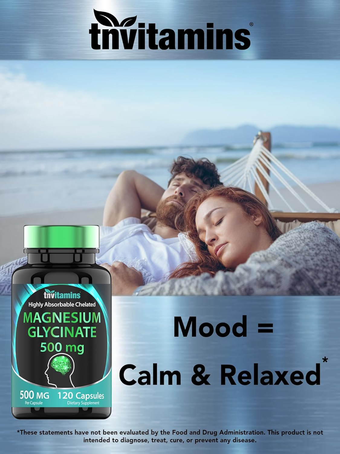 Magnesium Glycinate 500mg Per Capsule - 120 Count | 4 Month Supply! | Pure Chelated Magnesium Supplement for Sleep, Calm, Nerve, Joint, & Bone Support* | AKA Magnesium Bisgycinate | Non-GMO - Image 8