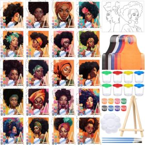 Sherr 140 Pcs 20 Set Pre Drawn Canv...