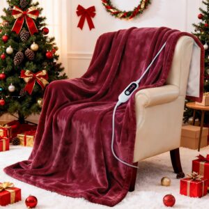 Heated Blanket Electric Throw, 50&#...