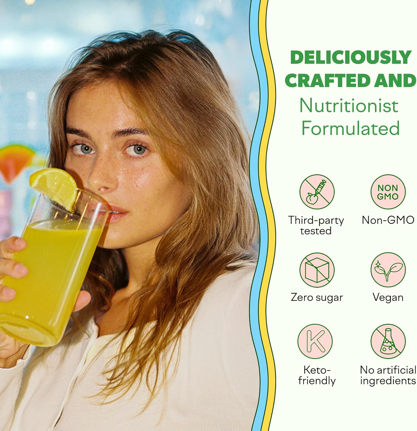 Feel Goods Gut Guardian, Gut Health Powder Packets - Probiotic Fiber Powder with Prebiotics & L Glutamine for Digestive Health, Bloating Relief & Digestion Support - Zero Sugar & Organic Flavor - Image 5