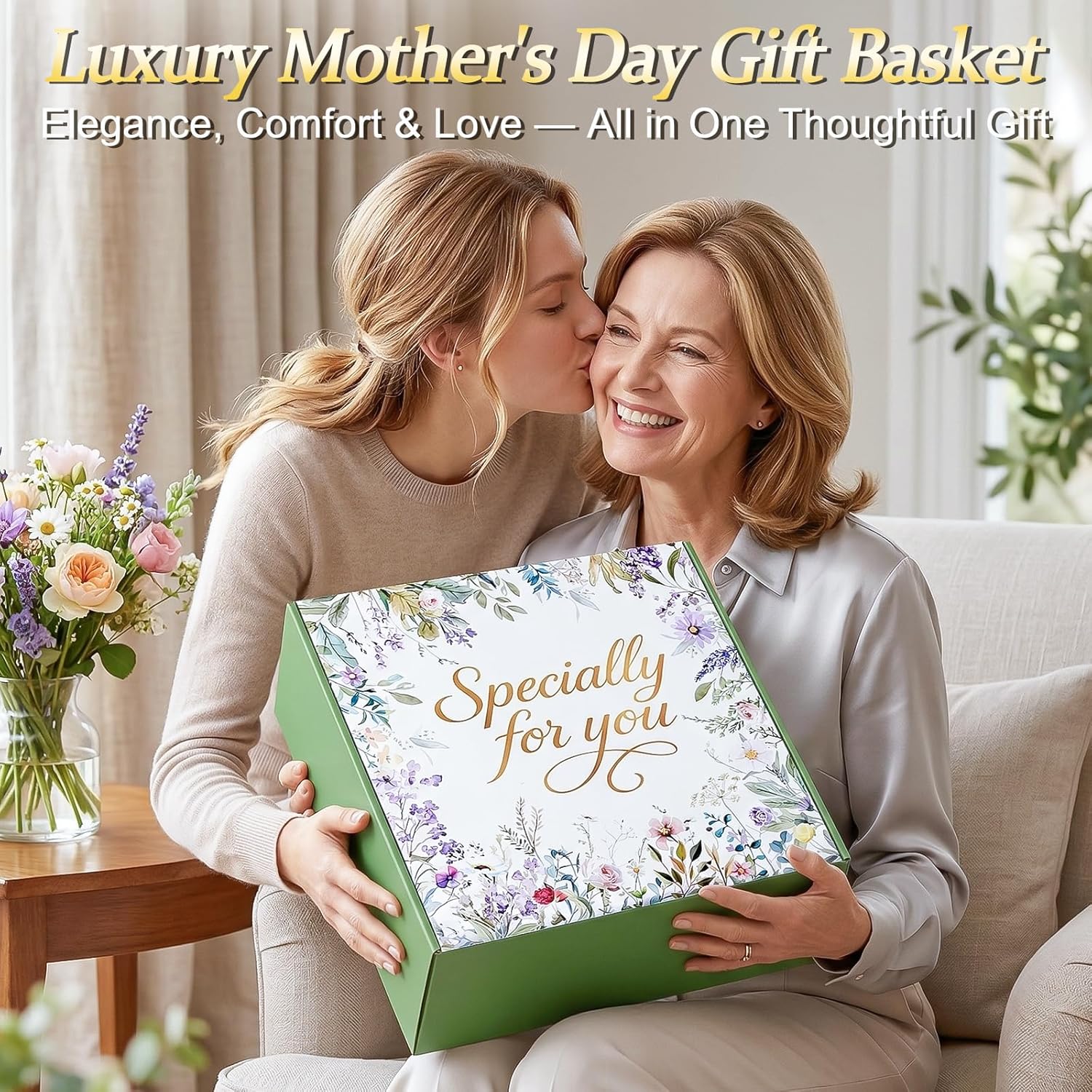 Birthday Gifts for Women Spa Care Package, Mothers Day Gifts for Mom Wife Grandma, Get Well Soon Gift Baskets Thinking of You Sympathy Gift Box for Her Wife Girlfriend Sister Grandma - Image 2