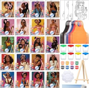 Sherr 140 Pcs 20 Set Pre Drawn Canv...