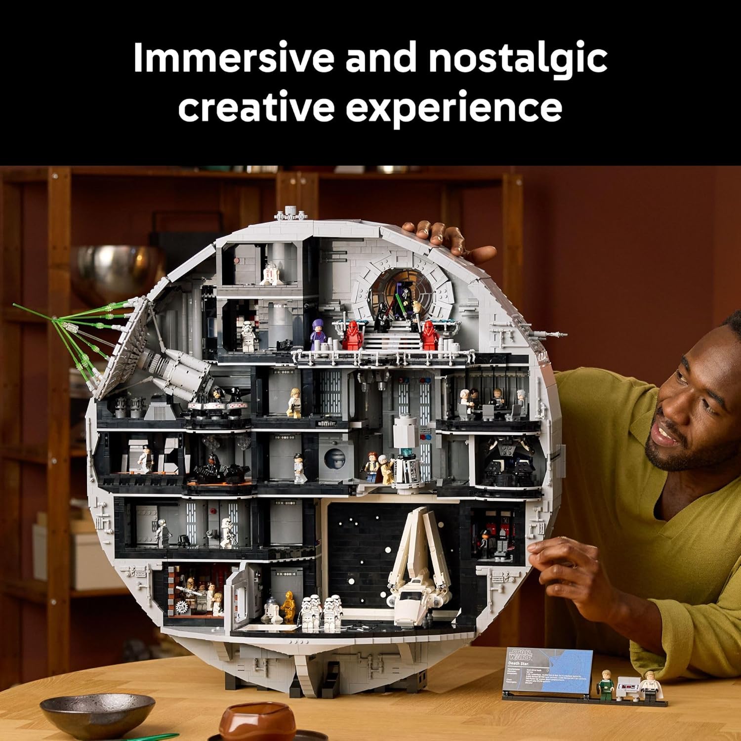 LEGO Star Wars Death Star Building Set for Adults, Ages 18+ - Collectible & Room Decor for Office, Bedroom, or Book Shelf - Fun Activity for Men, Women, & Movie Fans - Gift Idea for Birthdays - 75419 - Image 3