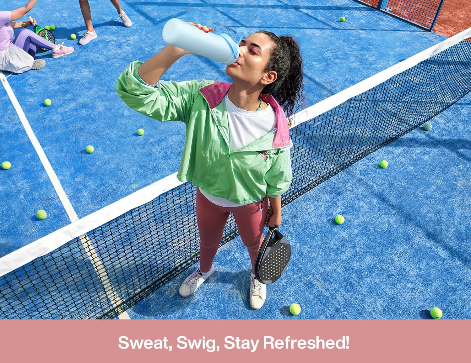 POWCAN 26 oz Insulated Water Bottle with 2-in-1 Straw and Spout Lid, Keep Cold 24H, Leak-Proof, Fits in Car Cup Holder, Stainless Steel Water Bottle for Sports, Travel, and School (Cotton Candy) - Image 7