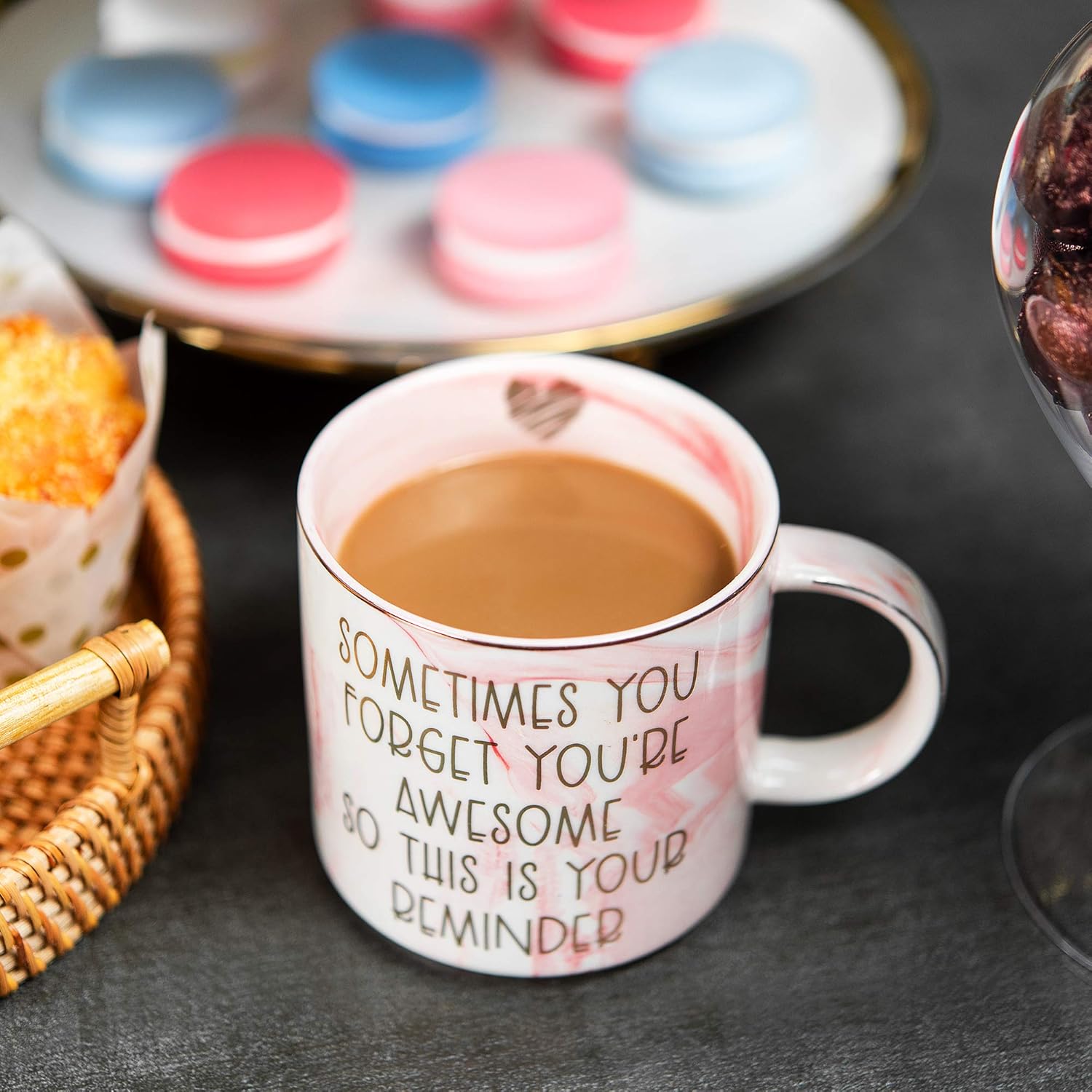 Thank You Gifts for Women - Funny Gifts Ideas for Friends, Coworkers, Boss, Employee, Mom, Mentor - Inspirational, Thoughtful, Birthday, Friendship, Graduation Presents for Her - Ceramic Coffee Cup - Image 5