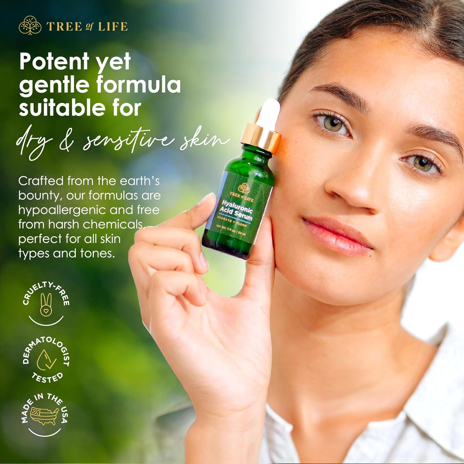 Tree of Life Beauty Facial Skin Care Set, Brightening, Firming & Hydrating Face Serums - Vitamin C, Retinol & Hyaluronic Acid for Smooth Radiant Skin, Dermatologist Tested, 1 Fl Oz (Pack of 3) - Image 6
