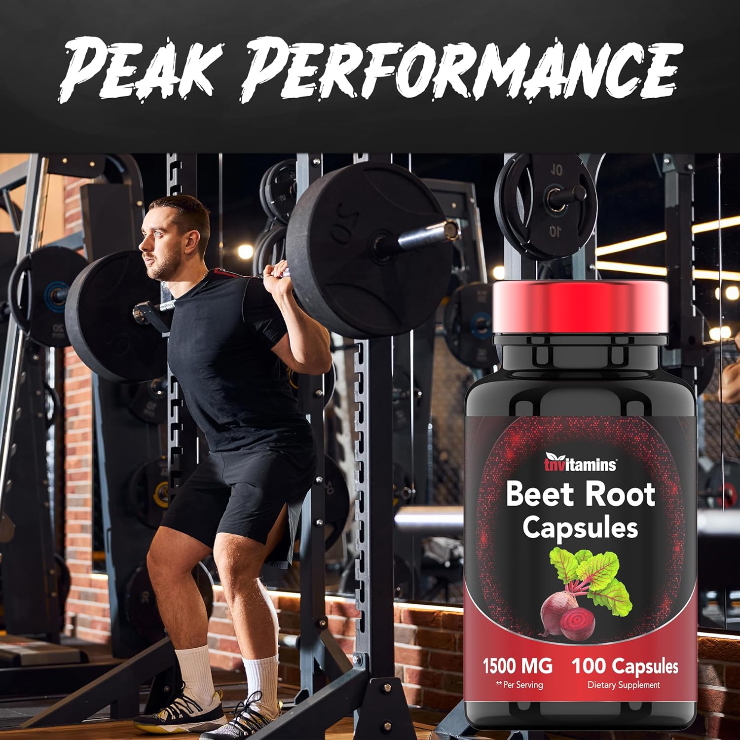Beet Root Capsules 1500 Mg - 100 Capsules | Beet Root Powder Extract Capsules | Non-GMO & Gluten-Free | Produced in The USA | TNVitamins - Image 6