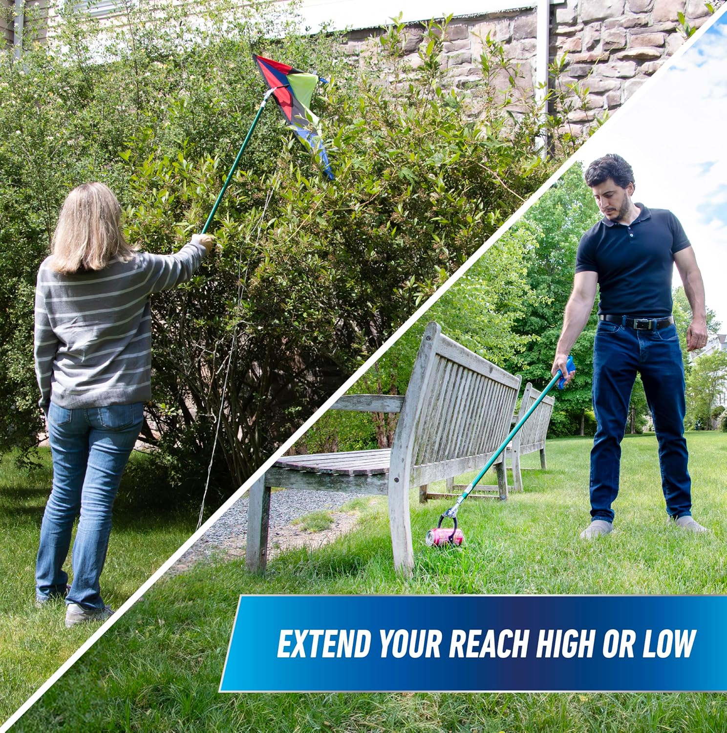 Unger Professional 36” Nifty Nabber, Reacher Grabber Tool, Trash Picker Upper, Built-In Magnet and Ergonomic Grip, Outdoor Claw Pickup for Yard Clean Up, Reaching Assist for Seniors - Image 2