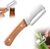 Premium Vegetable Peeler with Wooden Handle and Bottle Opener: 2-in-1 Stainless Steel Kitchen Tool for Fruit Apple Potato Pumpkin Papaya (1 PCS)
