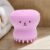 1PC Silicone Face Scrubber, Women’s Octopus Face Scrubber for Face for Deep Exfoliating Massage Cleansing Brush Beauty Tools (Light Purple)